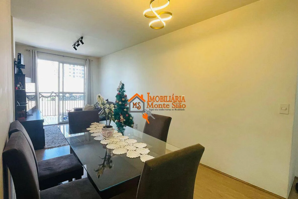 Imagem Apartamento com 3 dormitórios à venda, 75 m² por R$ 590.000 - Picanço - Guarulhos/SP