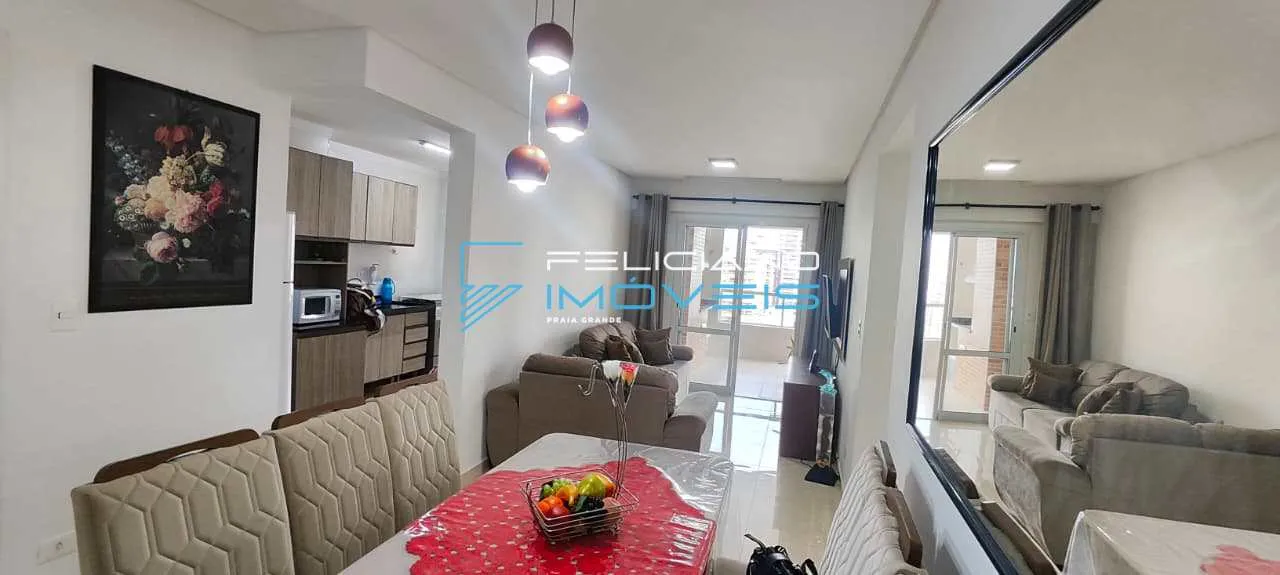 Imagem Apartamento com 2 quartos, Aviação, Praia Grande - R$ 625 mil, Cod: 6830