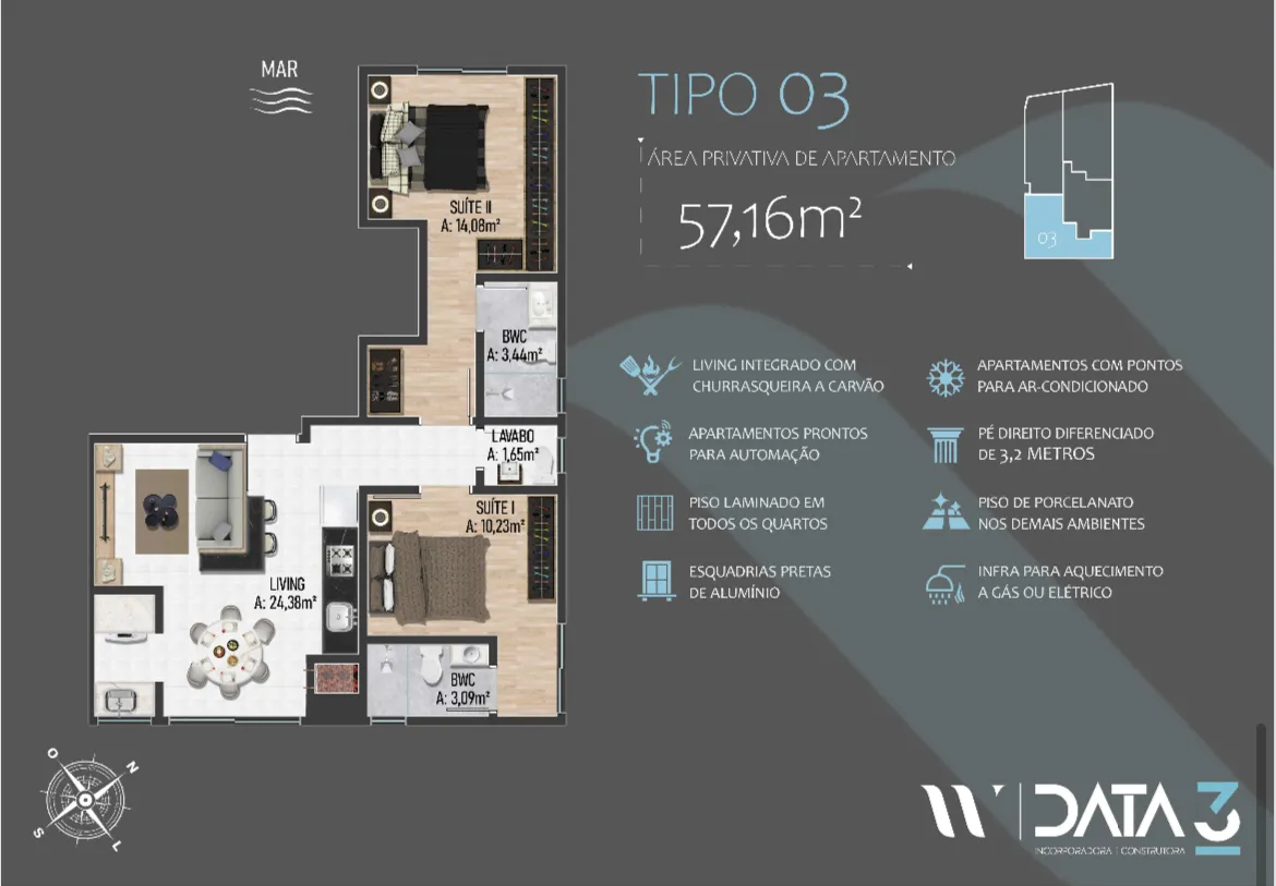 Imagem Apartamento 57.16m Porto Belo-SC 51