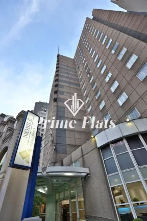 Imagem Flat disponível para venda no Slaviero Downtown São Paulo, com 24m², 1 dormitório e 1 vaga de garagem