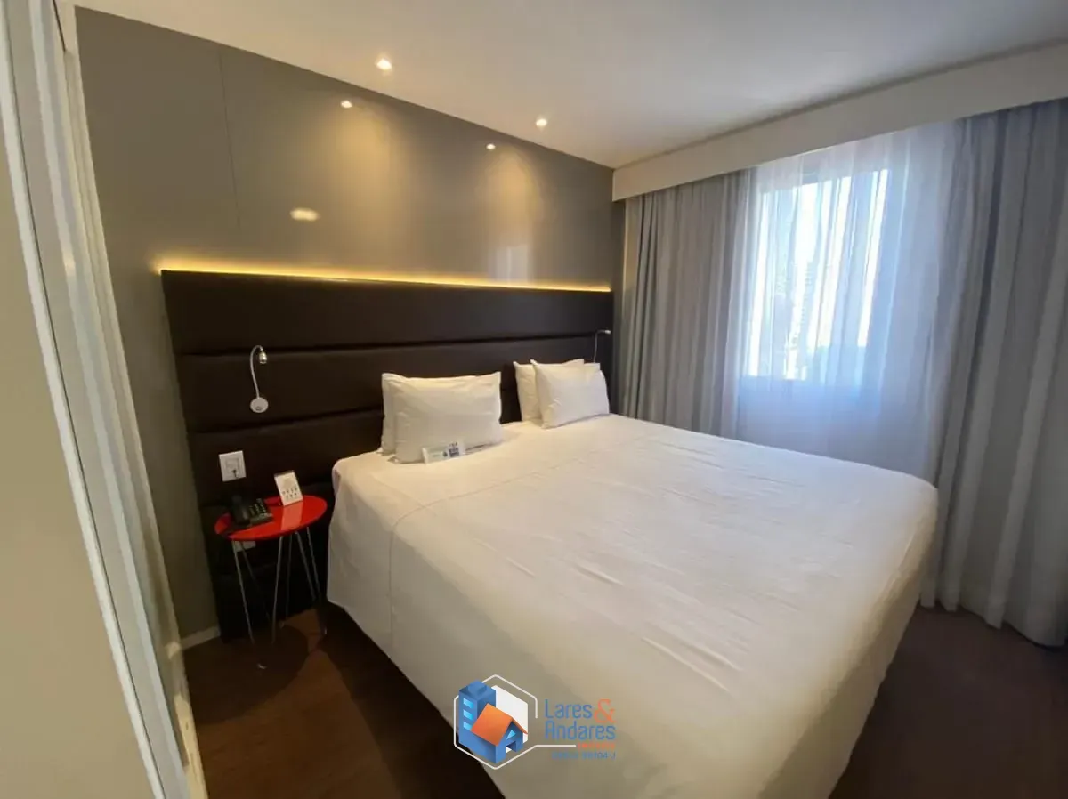 Imagem Flat para venda em Vila Olímpia com 1 quarto, sendo 1 suíte, 29m²