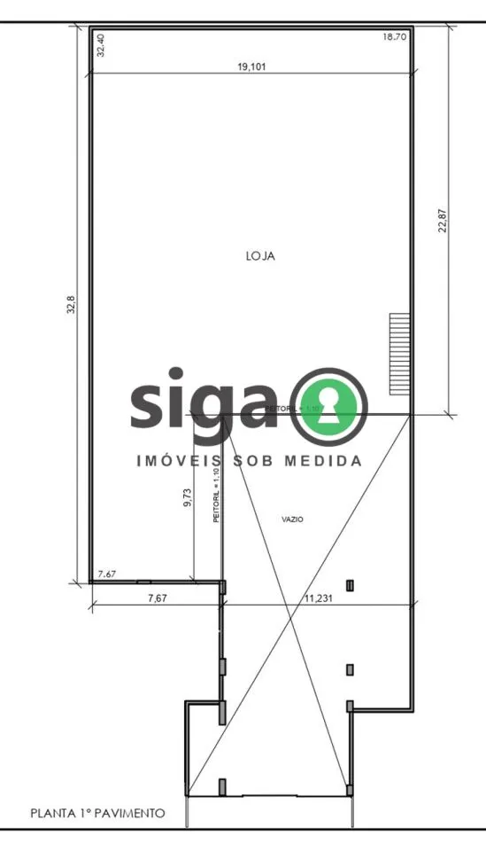 Imagem Loja para Venda ou locação com 1.328,85 m2, no contra piso e 2 andares nos Jardins