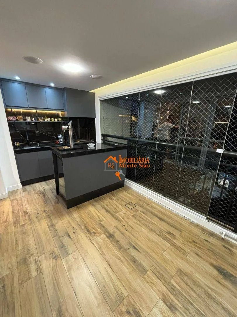 Imagem Apartamento à venda com 106m², com 3 quartos, 1 suíte, 2 vagas, varanda gourmet e fino acabamento, Jardim Flor da Montanha, Guarulhos, S
