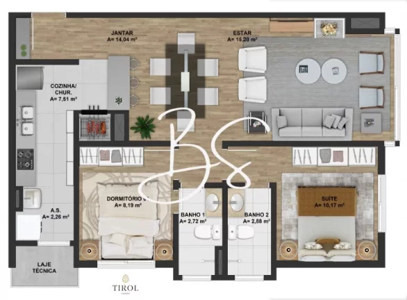 Imagem APARTAMENTO RESIDENCIAL em GRAMADO - RS, Rua Merano, 200 - Tirol