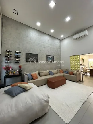 Imagem Casa nova no Condomínio Aurora em Paulínia em terreno de trezentos metros com três quartos sendo ...