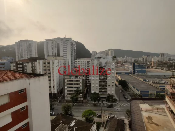 Imagem Sala living muito espaçosa e reformada em andar alto no bairro do José Menino em Santos (SP) por R$.285.000,00 !