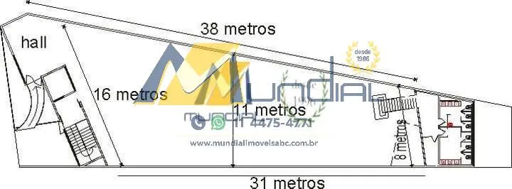 Imagem Vendo lindo Salão Comercial em Santo André, na Vila Guiomar