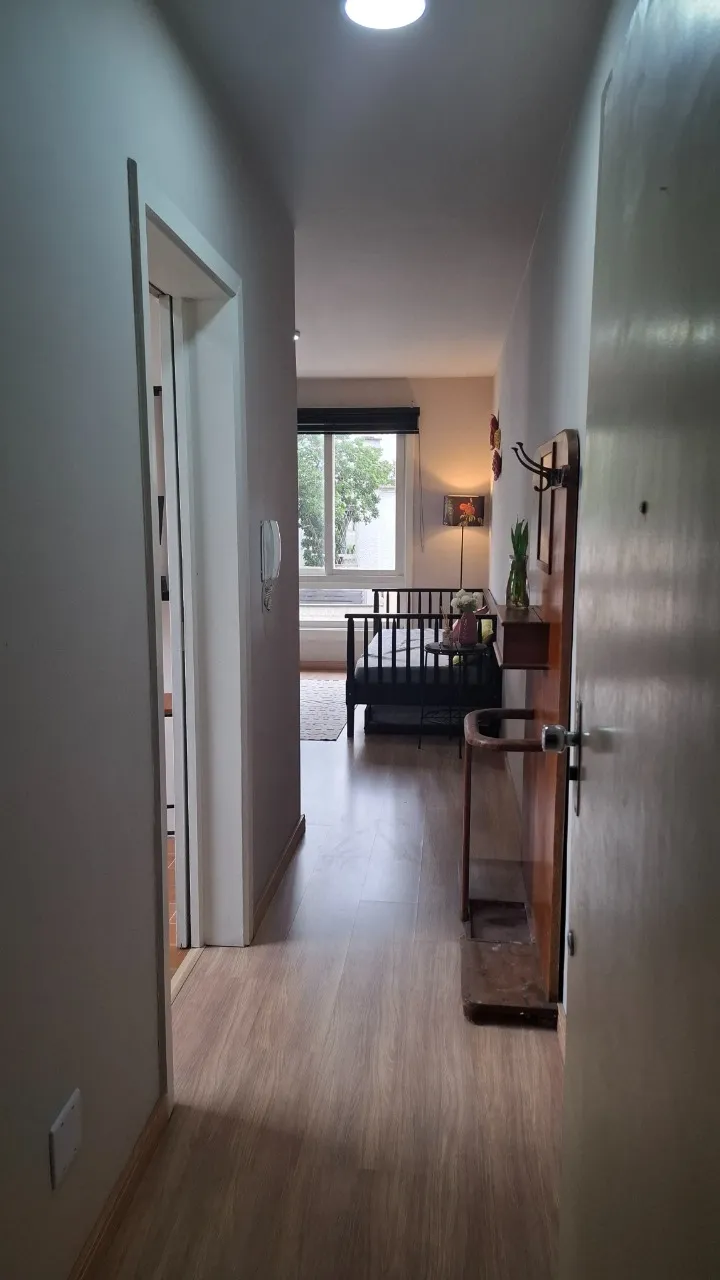 Imagem Apartamento 1 dormitório totalmente mobiliado, dividido sala, cozinha americana com passa pratos, d...