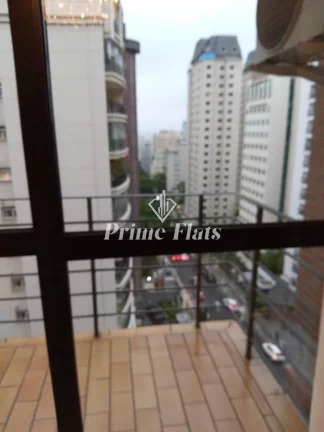 Imagem Flat disponível para locação no Alameda Apart Hotel no Jardim Paulista, com 45m², 1 dormitório e 1 vaga
