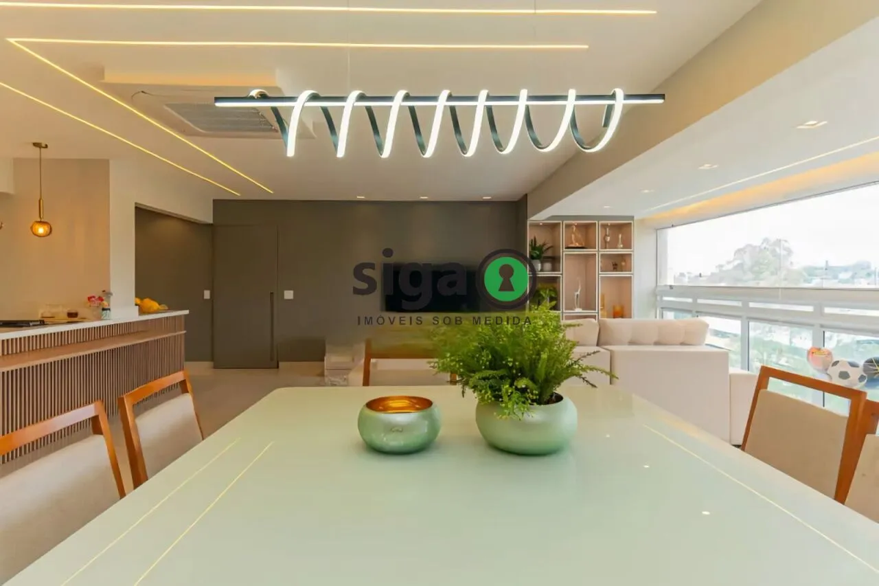 Imagem Apartamento para locação Campo Belo 154m², 3 suítes, reformado, varanda gourmet, vista verde