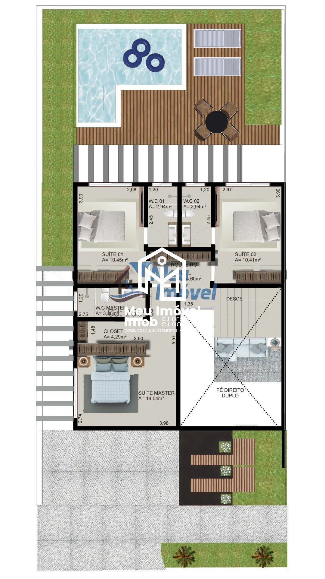 Imagem Brisas do Vale Casa 3 Quartos 3 Suítes 2 Vagas 140m² Lazer
