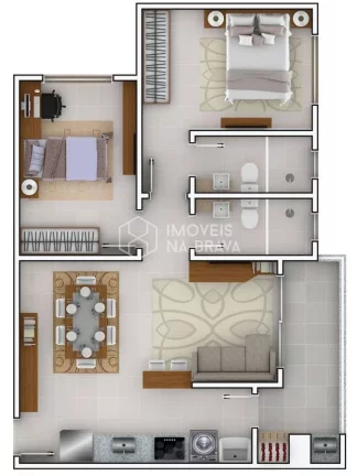 Imagem APARTAMENTO 2 QUARTOS - 1 VAGA - LOCAÇAO - SÃO JUDAS - ITAJAI/SC