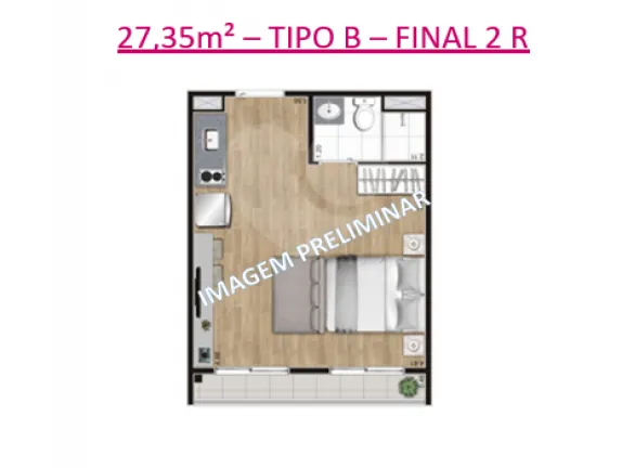 Imagem Apartamento com 2 Quartos à Venda, 42 m² em Belenzinho - São Paulo