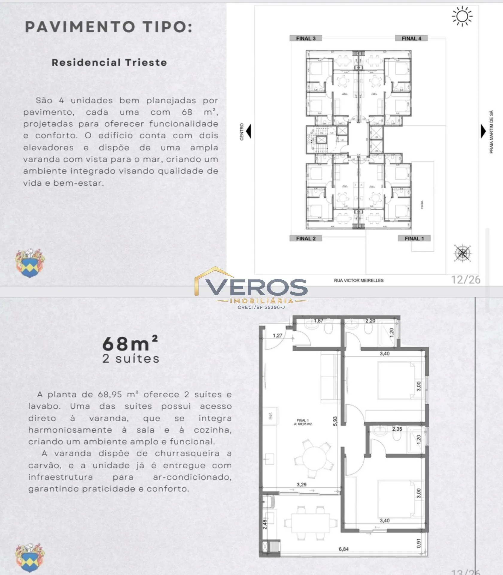 Imagem Apartamento com 2 suítes a 200 metros da praia Martim de Sá - Caraguatatuba