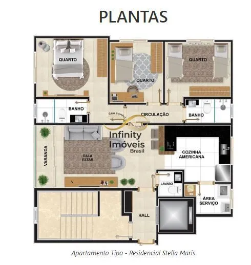 Imagem RESIDENCIAL STELLA MARIS CAIÇARA - Apartamento à venda no bairro Caiçaras - Belo Horizonte/MG