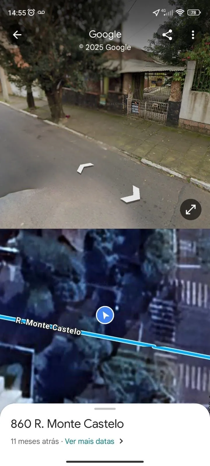 Imagem Terreno de esquina a venda na rua Monte Castelo/Canoas