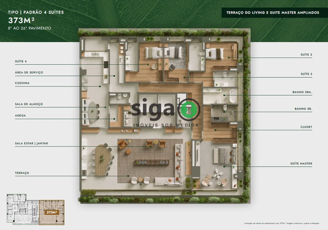 Imagem Apartamento para venda em Moema 04 suítes, São Paulo - SP
