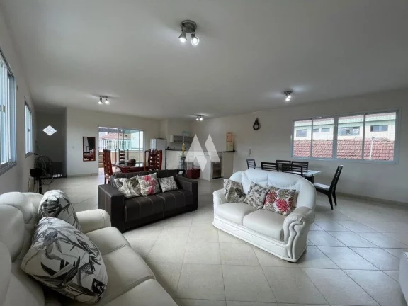 Imagem Sobreposta Duplex 4 suítes, Churrasqueira e Piscina à venda no Boqueirão em Santos