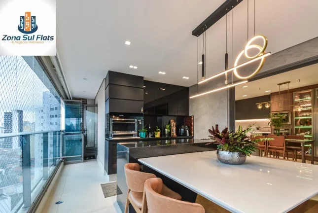 Imagem Apartamento à Venda Em Mirandópolis Com 3 Suítes, Varanda Gourmet e 2 Vagas