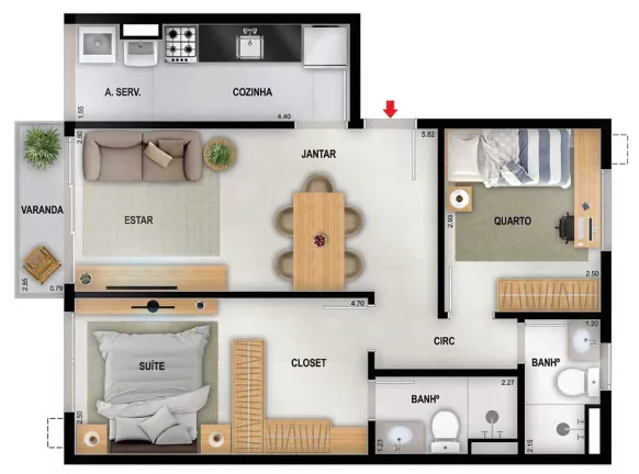 Imagem APARTAMENTO RESIDENCIAL em Rio de Janeiro - RJ, Freguesia (Jacarepaguá)