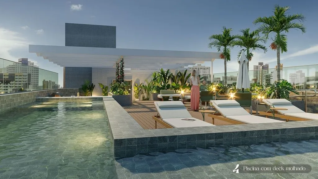 Imagem Flat 18 m² a 100m da praia, vista mar, lazer completo e localização premium em Jardim Oceania, João Pessoa.