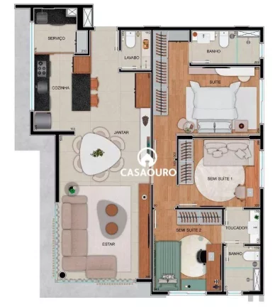 Imagem Apartamento com 3 quartos à venda, 103 m² - Serra - Belo Horizonte/MG