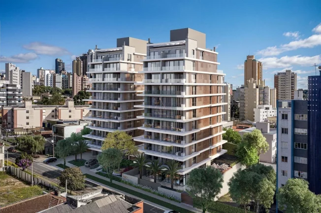 Imagem Apartamento Alto Padrão no Centro de Curitiba! 3 suítes. 3 Vagas. 2 por andar. 174,44 m².