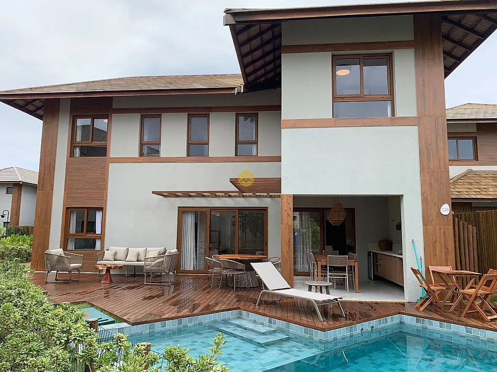 Imagem Casa de Luxo no Marluá Itacimirim-Ba  Pé na Areia, 4 Suítes
