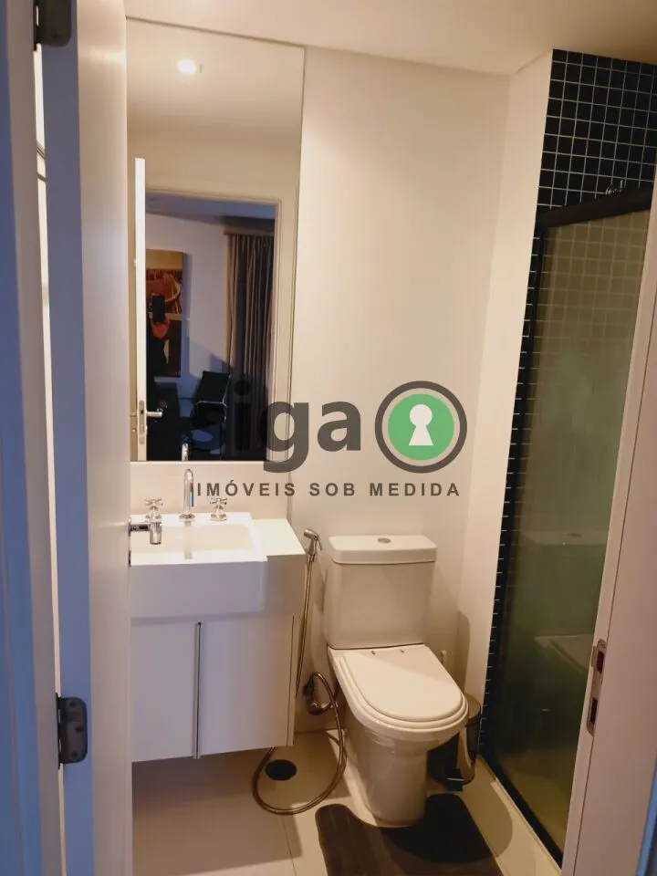 Imagem Apartamento Mobiliado com 1 quarto, 2 banheiros e 1 vaga para alugar no Brooklin