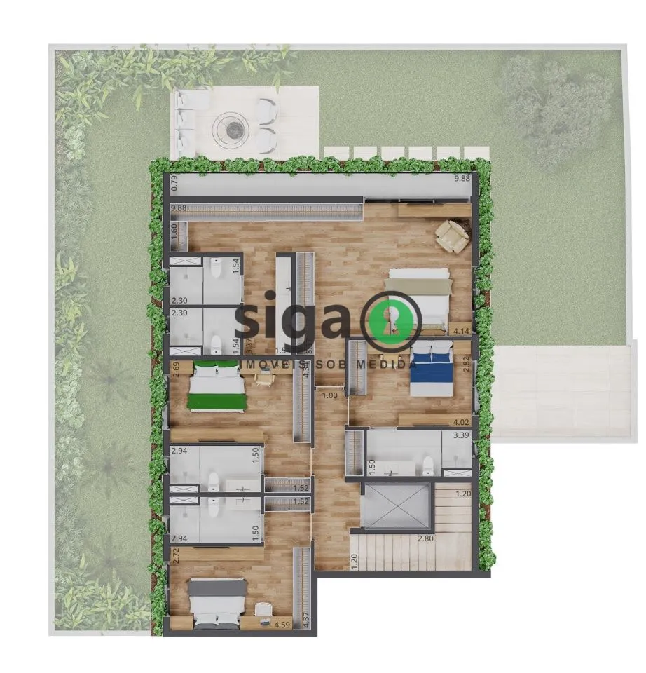 Imagem Apartamento para venda no Jardim Guedala / Cidade Jardim com 04 quartos