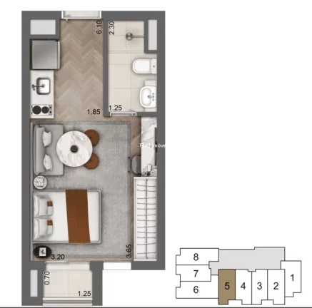 Imagem Campo Belo 29 m² Quarto, Suíte, Sala encontre o maior estoque Cyrela na Zona Sul! Explore em www.fmsimoveis.com.br