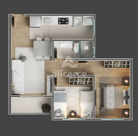 Imagem Apartamento à venda com 2 quartos , 53,25m² em Prado Biguaçu