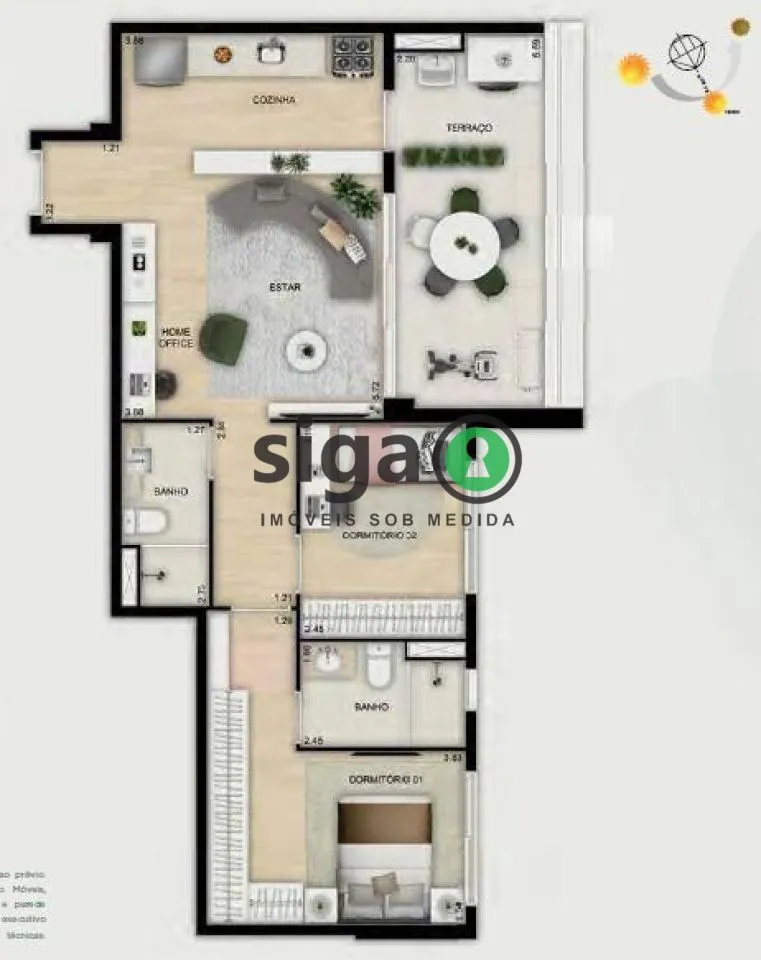 Imagem Apartamento à venda 2 Quartos, 1 Vaga, 77m², Saude-SP