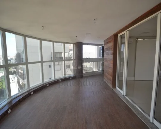 Imagem Apartamento com living amplo para 03 ambientes, terraço com churrasqueira, piso de mármore, sala d...