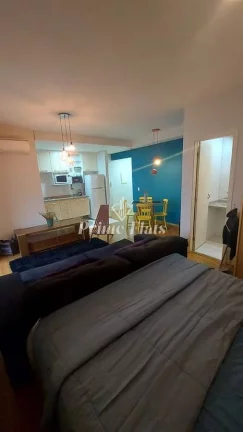 Imagem Flat disponível para venda Ciragan no Cerqueira Cesar, com 56m², 1 dormitórios e 1 vaga de garagem