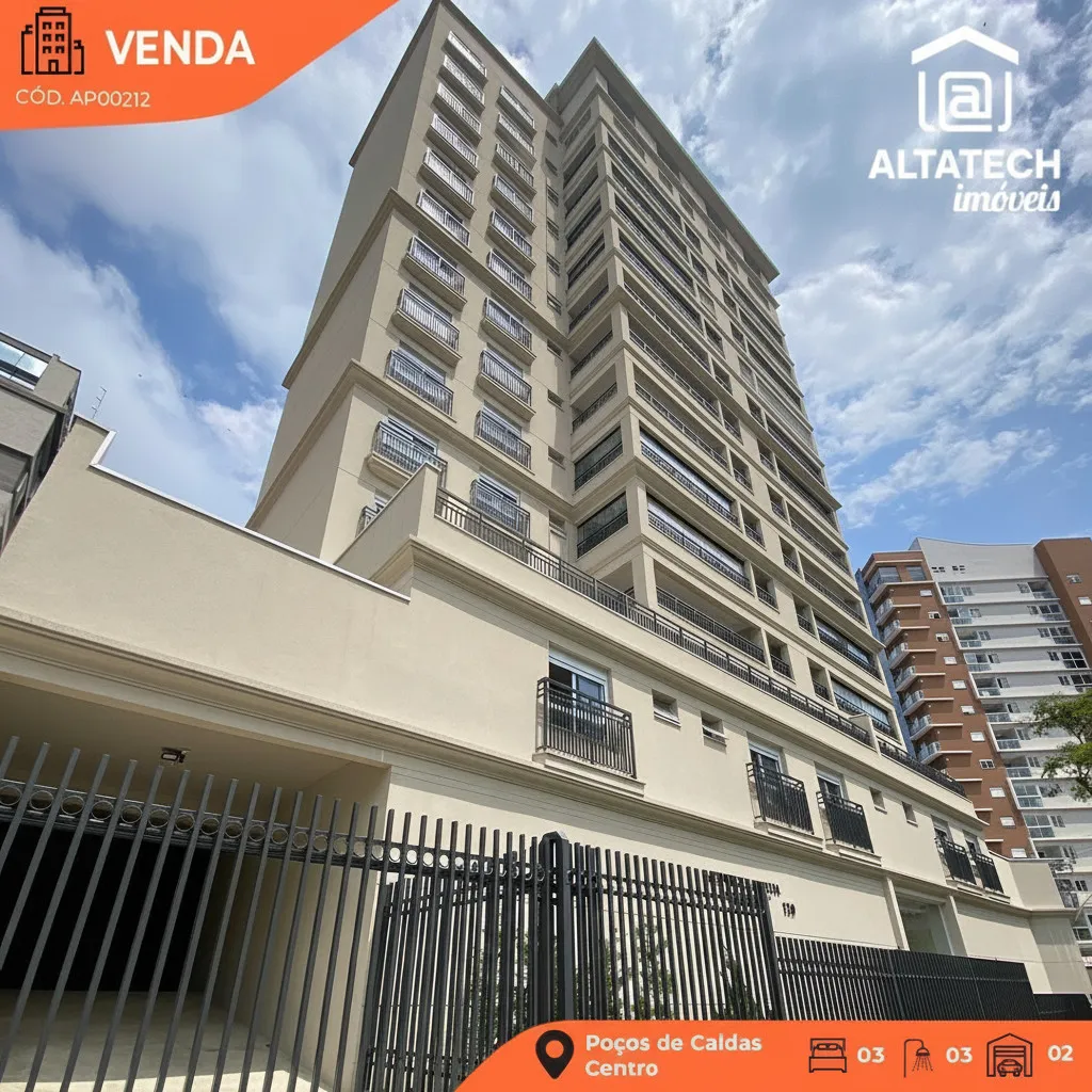 Imagem Apartamento 154 m² à venda em Centro, Poços de Caldas