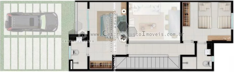 Imagem VILLAS ROSE RESIDENCE - Casas duplex em condonio na região do Eus?(C)bio