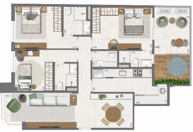 Imagem APARTAMENTO RESIDENCIAL em Rio de Janeiro - RJ, Leblon