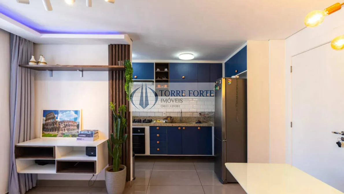 Imagem Lindo apartamento com 40 m², 2 dormitórios, 1 banheiro, 1 vaga de garagem
