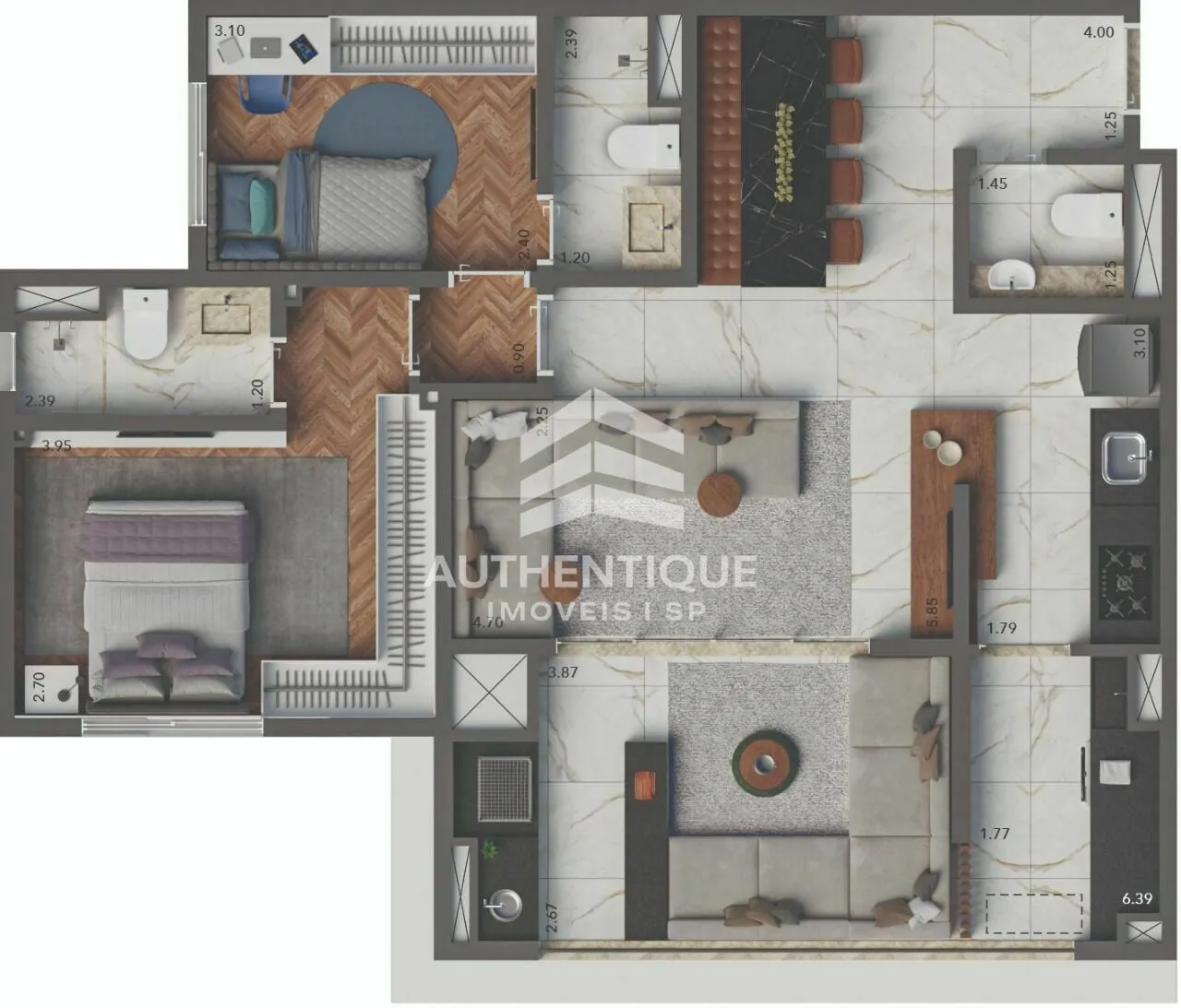 Imagem Living Hereditá Ipiranga - Apartamento à venda no bairro Ipiranga - São Paulo/SP, Zona Sul