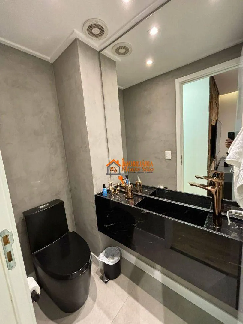 Imagem Apartamento à venda com 106m², com 3 quartos, 1 suíte, 2 vagas, varanda gourmet e fino acabamento, Jardim Flor da Montanha, Guarulhos, S
