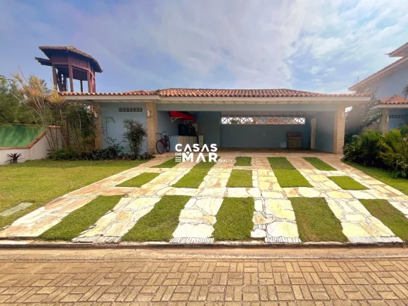 Imagem Residência de luxo à beira-mar em condomínio exclusivo na Praia Rasa, Armação dos Búzios-RJ: 3 suítes, 3 salas, 6 vagas.