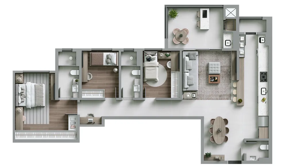 Imagem Imperdível: Apartamento de Luxo com 3 suítes e 250m² nas Mercês, Curitiba-PR