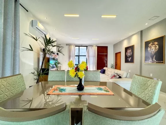 Imagem Casa em Alto Padrão, no condomínio Reserva do Parque , com 3 suítes, semi-mobiliada, climatizada e piscina , aceita financiamento bancário