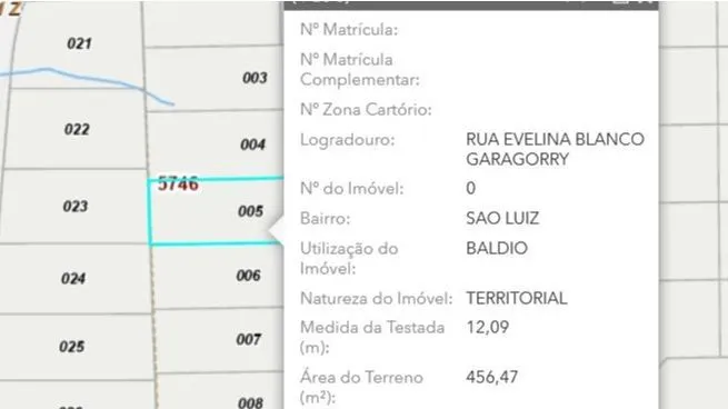Foto do imóvel Terreno à venda em Caxias do Sul, São Luiz, 456.47m2
