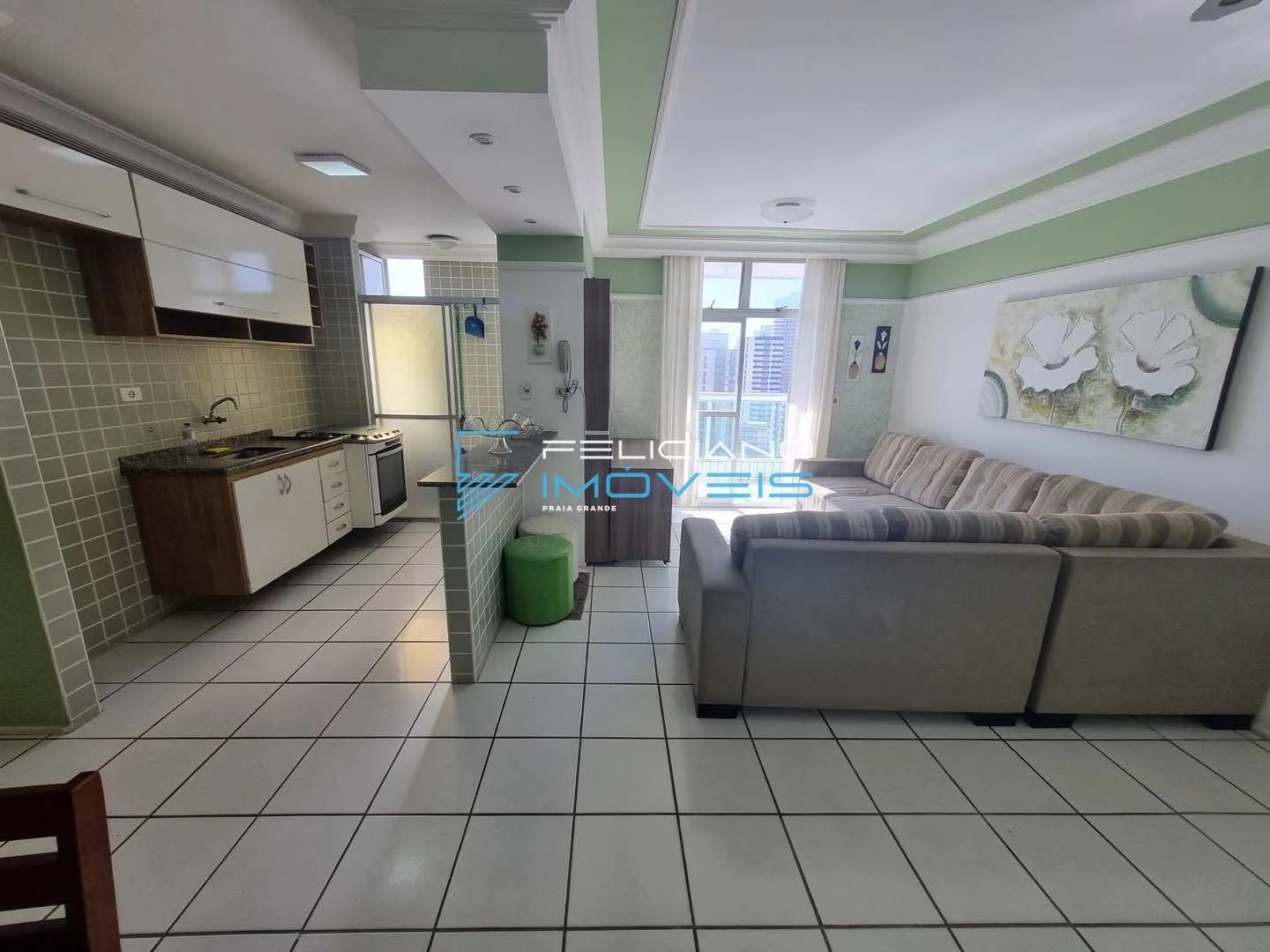 Imagem Apartamento com 2 quartos, Caiçara, Praia Grande - R$ 467 mil, Cod: 5971