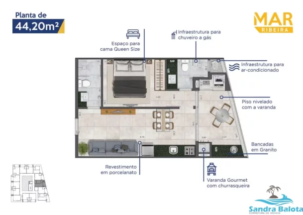 Imagem Mar Ribeira/Lofts no Saco da Ribeira