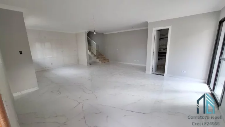 Imagem Sobrado novo a venda, 03 quartos c/suíte, churrasqueira, 03 vagas, em Pinhais - PR