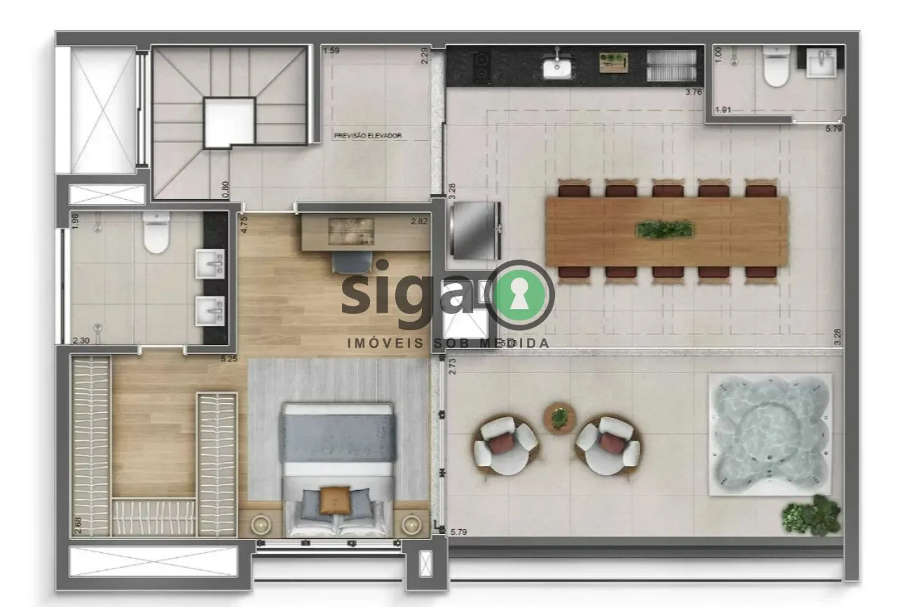 Imagem Cobertura Duplex para venda na Vila Romana 03 suítes, São Paulo - SP