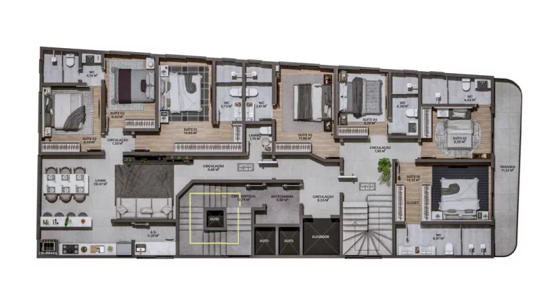 Imagem APARTAMENTO RESIDENCIAL em Itajaí - SC, Praia Brava de Itajaí